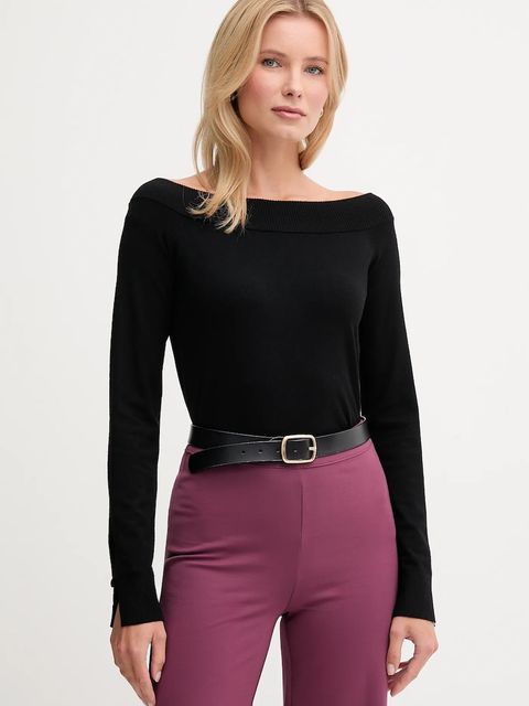 United Colors of Benetton sweter damski kolor czarny lekki 1W2AD10E0 - zdjęcie produktu nr 1