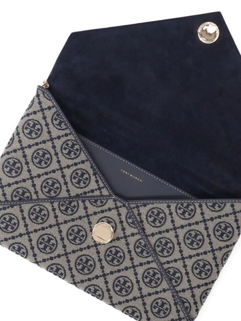 Tory Burch monogram envelope clutch - Blue