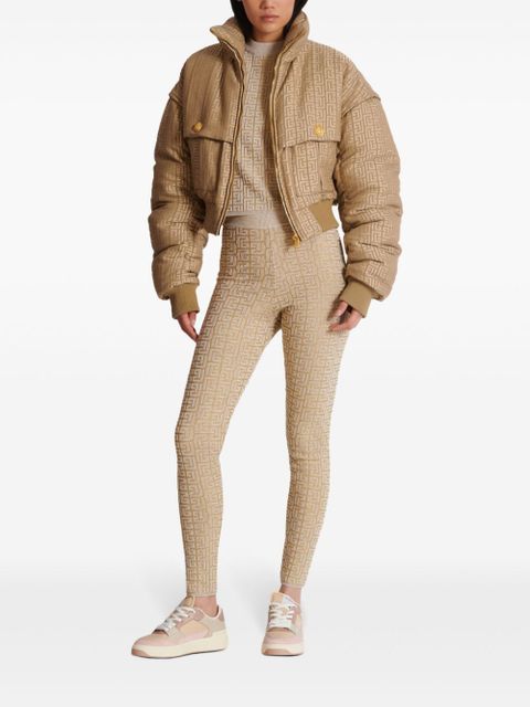 Balmain Labyrinth knitted leggings - Neutrals - zdjęcie produktu nr 2