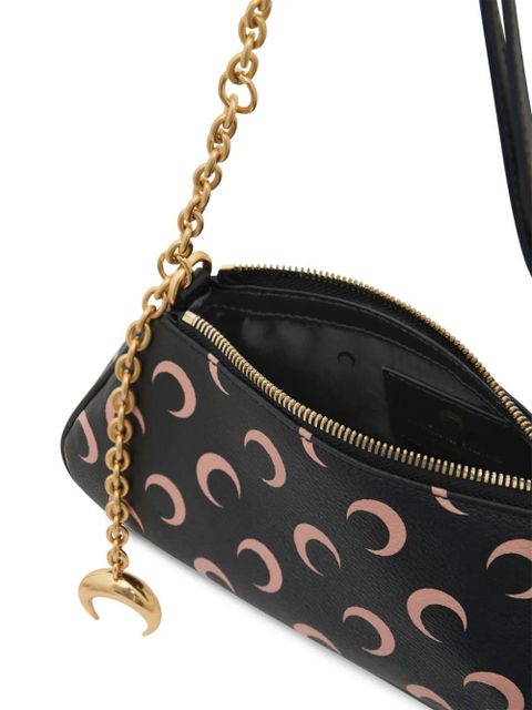 Marine Serre canvas clutch bag - Black