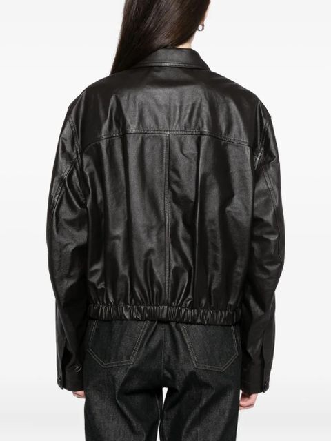 LEMAIRE leather jacket - Brown