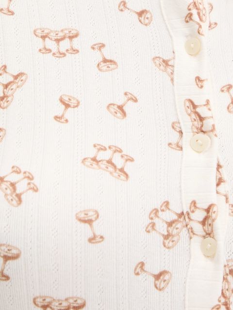 Abercrombie & Fitch longsleeve piżamowy damska kolor beżowy KI146-5109-110