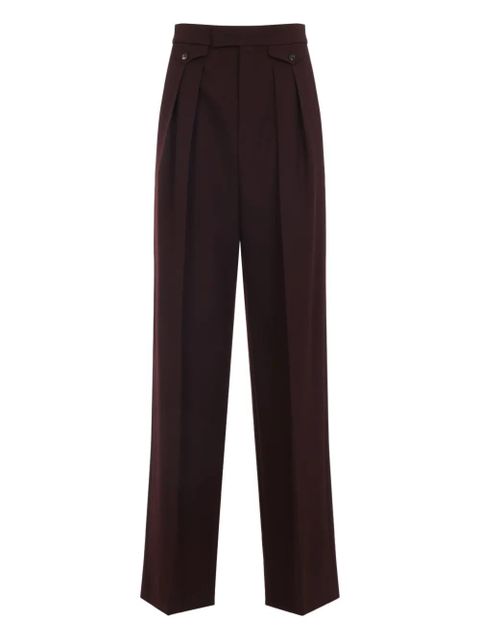 Chloé buttoned pleated trousers - Red - zdjęcie produktu nr 1