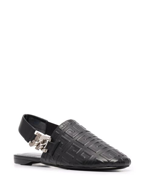 Givenchy 4G-motif flat mules - Black