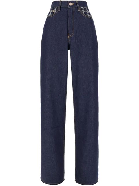 AMIRI monogram straight jeans - Blue - zdjęcie produktu nr 1