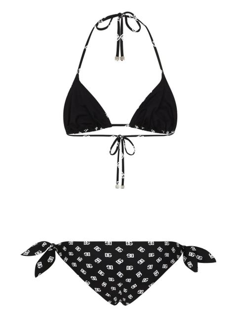 Dolce & Gabbana DNA DG-logo print triangle-cup bikini set - Black - zdjęcie produktu nr 2