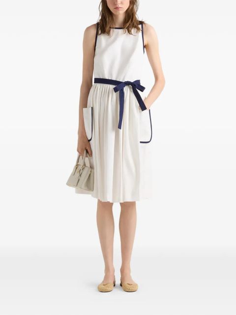 Prada slubbed toile dress - White - zdjęcie produktu nr 2