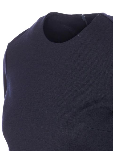 Max Mara Alpino long-sleeve mni dress - Blue