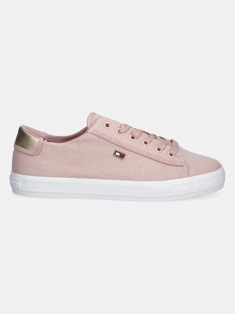 Tommy Hilfiger tenisówki VULC CANVAS LACE UP SNEAKER kolor różowy FW0FW08647 - zdjęcie produktu nr 2