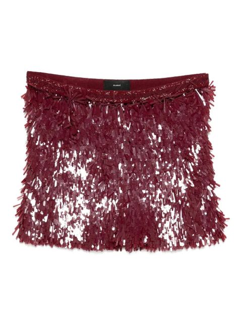 Alanui fringe mini skirt - Red - zdjęcie produktu nr 1