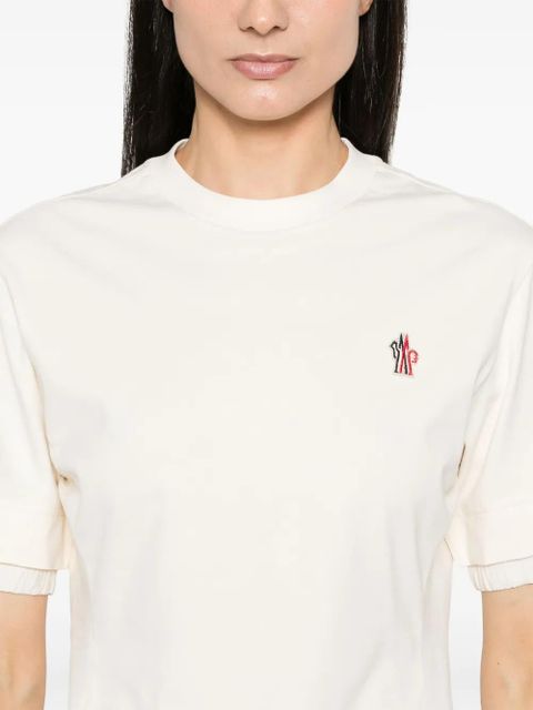 Moncler Grenoble logo-patch cotton T-shirt - White