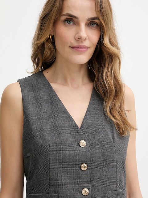 Morgan kamizelka kolor szary jednorzędowa CAMME.F