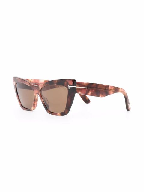 TOM FORD Eyewear tortoiseshell cat-eye frame sunglasses - Brown - zdjęcie produktu nr 2
