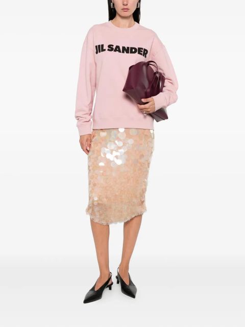 Jil Sander logo-print sweatshirt - Pink
