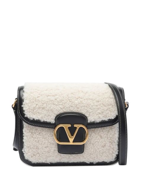 Valentino Garavani 9 to 5 leather shoulder bag - White
