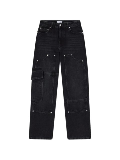 GANNI Audri cargo jeans - Black - zdjęcie produktu nr 1