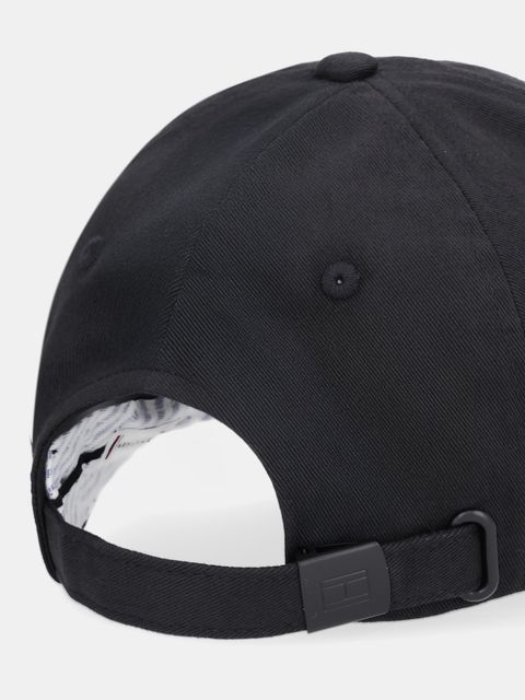 Tommy Hilfiger czapka z daszkiem bawełniana kolor czarny AW0AW17781