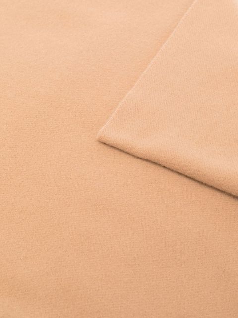 TOTEME fringe-edge virgin wool scarf - Brown - zdjęcie produktu nr 2