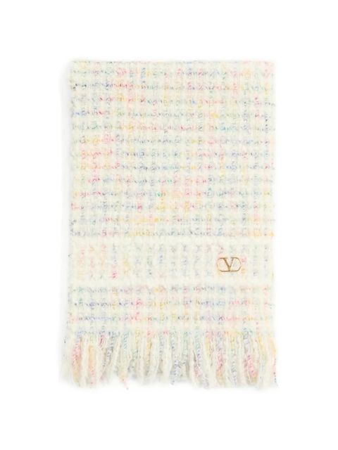 Valentino Garavani VLogo Signature scarf - Neutrals - zdjęcie produktu nr 1