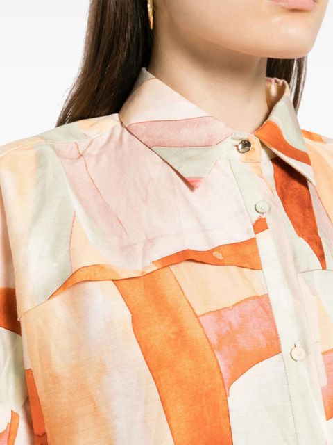 Acler Edmond watercolour-print shirt - Multicolour - zdjęcie produktu nr 2