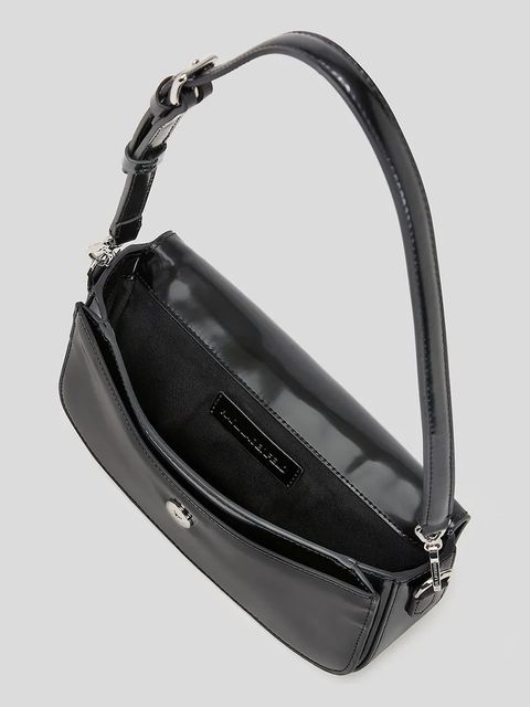 Karl Lagerfeld torebka skórzana K/AUTOGRAPH kolor czarny A3W30287