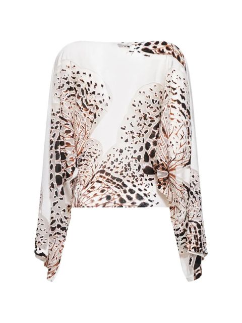 Blumarine patterned sweater - White - zdjęcie produktu nr 2