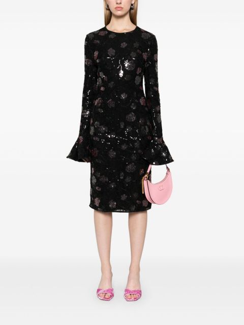 ROTATE BIRGER CHRISTENSEN lace midi dress - Black