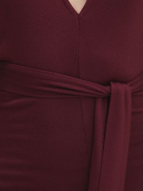 Answear.LAB sukienka kolor czerwony maxi prosta