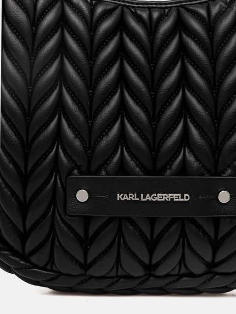 Karl Lagerfeld torebka K/WEAVE kolor czarny B1W30080