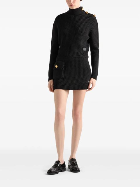 Prada wool turtleneck sweater - Black