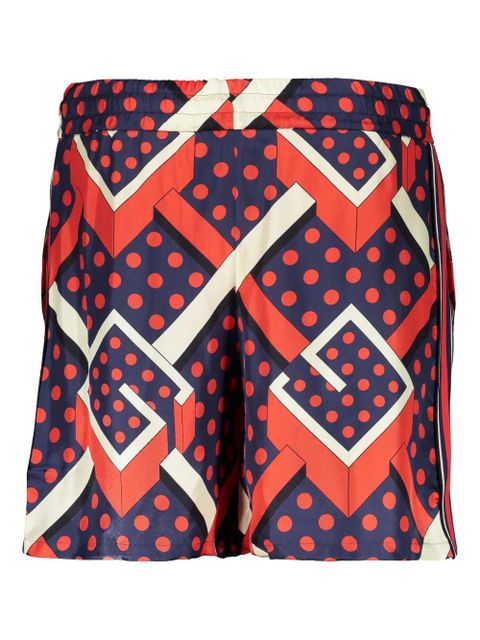 Gucci G dot labyrinth-print shorts - Blue - zdjęcie produktu nr 2