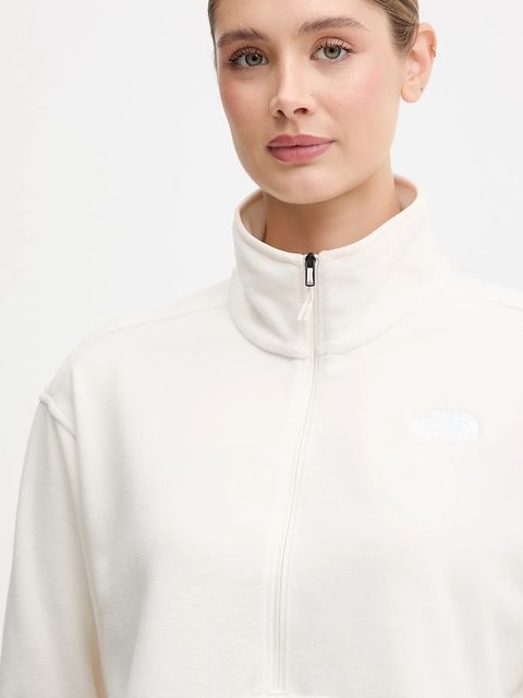 The North Face bluza polarowa damska kolor beżowy gładka NF0A8D2CQLI1