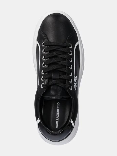 Karl Lagerfeld sneakersy skórzane KRONOS kolor czarny KL64020