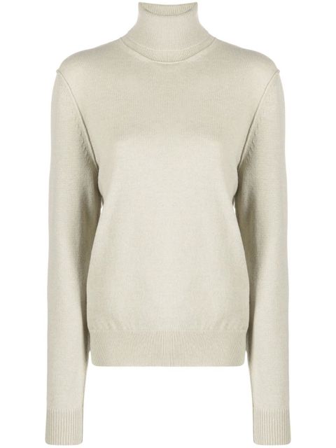 Maison Margiela roll-neck cashmere jumper - Green - zdjęcie produktu nr 1