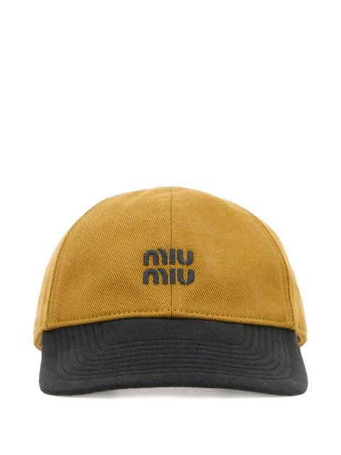 Miu Miu cotton cap - Brown - zdjęcie produktu nr 1