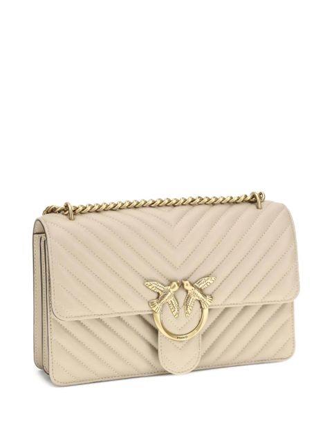 PINKO medium Love One chevron-quilted shoulder bag - Neutrals - zdjęcie produktu nr 2