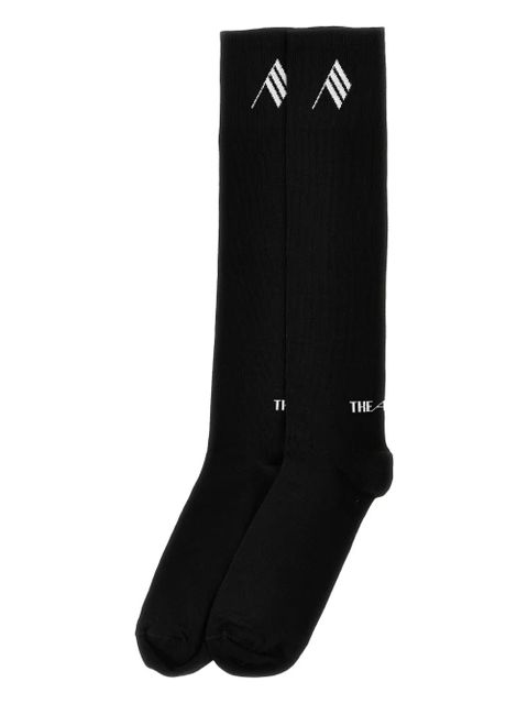 The Attico jacquard logo socks - Black - zdjęcie produktu nr 1