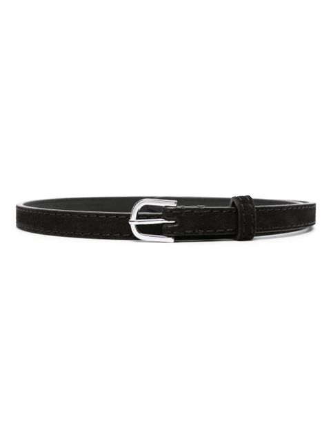TOTEME Thin suede belt - Brown - zdjęcie produktu nr 1