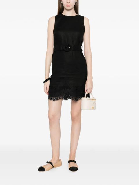 TWINSET belted lace dress - Black - zdjęcie produktu nr 2