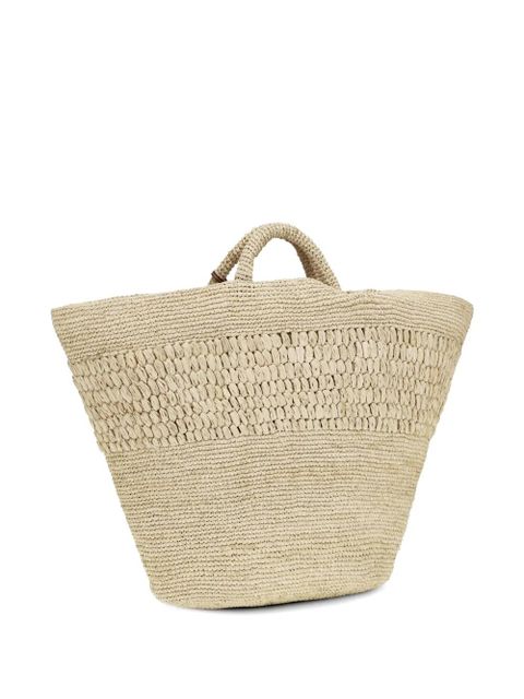 Manebi Fiji raffia beach bag - Neutrals - zdjęcie produktu nr 2