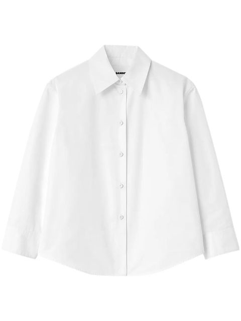 Jil Sander classic collar cotton shirt - White - zdjęcie produktu nr 1