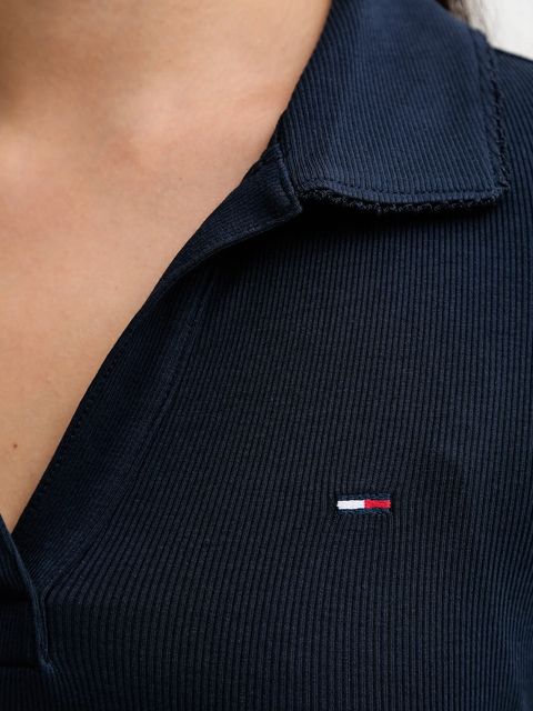 Tommy Jeans longsleeve kolor granatowy DW0DW21933