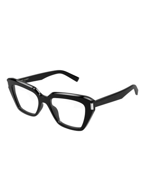 Saint Laurent Eyewear geometric glasses - Black - zdjęcie produktu nr 2