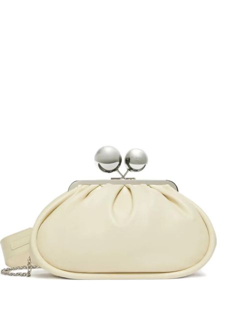 Weekend Max Mara small Milvanew pleated ball-embellished clush bag - Neutrals - zdjęcie produktu nr 1