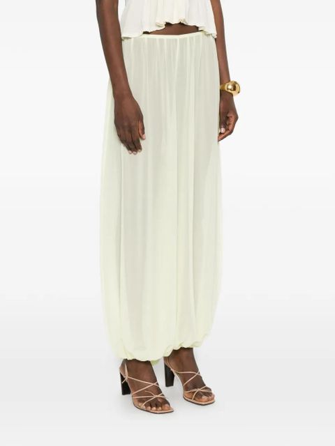 The Frankie Shop Mio sheer balloon pants - Yellow