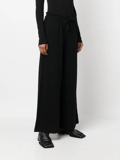 Jil Sander wide-leg knitted trousers - Black