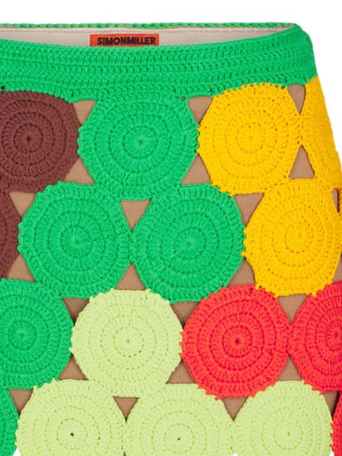 Simon Miller Beep Beep crochet mini skirt - Green - zdjęcie produktu nr 1