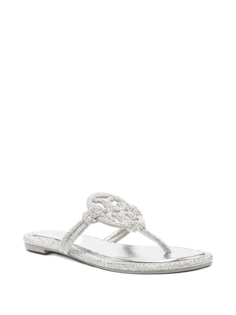 Tory Burch crystal embellished sandals - Silver - zdjęcie produktu nr 2