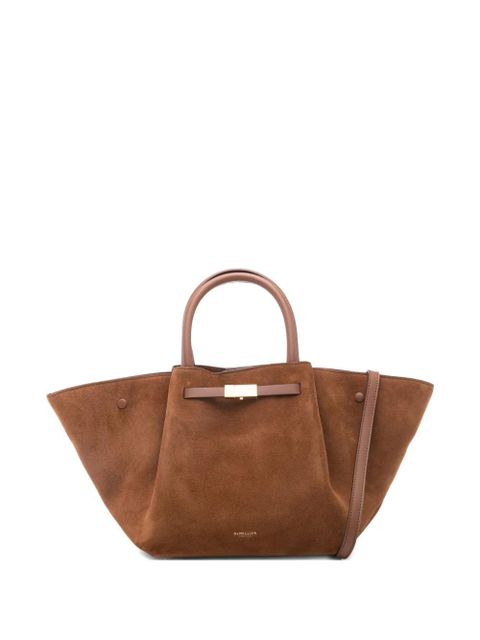 DeMellier Midi New York suede tote bag - Brown - zdjęcie produktu nr 1