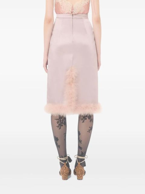 Valentino Garavani contrast-trim skirt - Pink